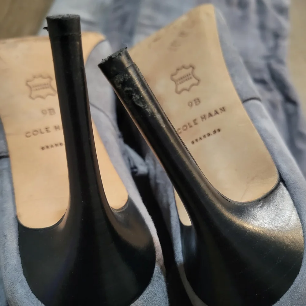 Cole Haan Marina Over-The-knee Suede Gray Boots Women's Size 9B Style D44724